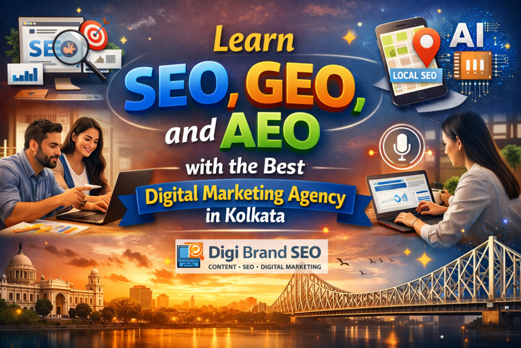 Learn SEO, GEO, and AEO with the Best Digital Marketing Agency in Kolkata