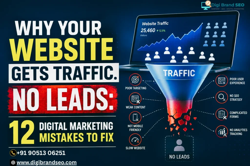 Why website gets traffic but no leads